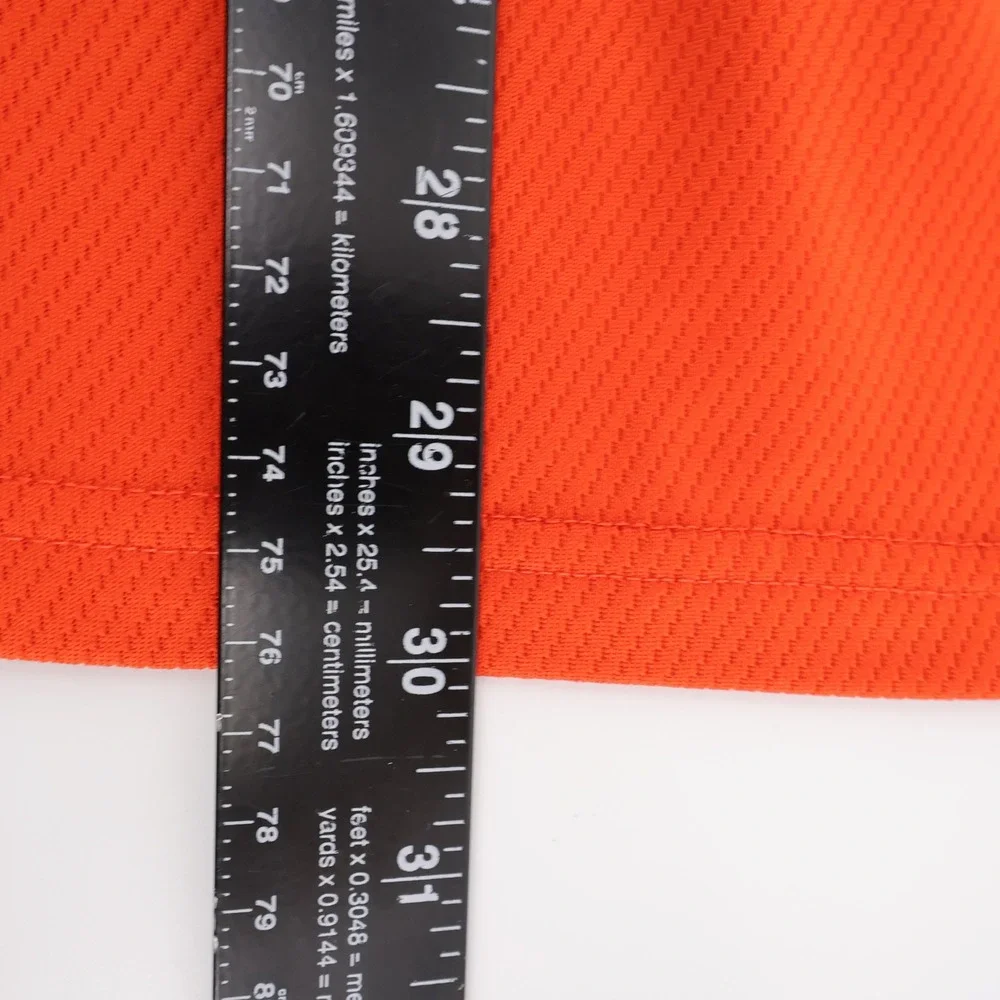 Vintage Nike Clemson Tigers Dri-FIT Polo Orange Short Sleeve Mens Large‎
